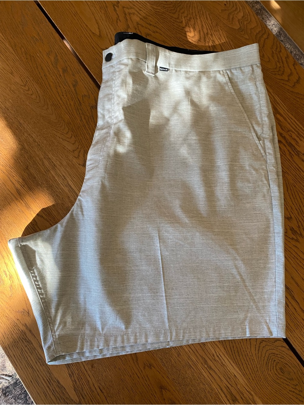 Hurley Men’s 56B Big & Tall Grey Hybrid Walk Shorts Stretch Chino Casual